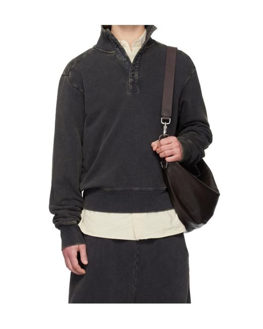 Entire studios Gray Buttoned Sweater for men
