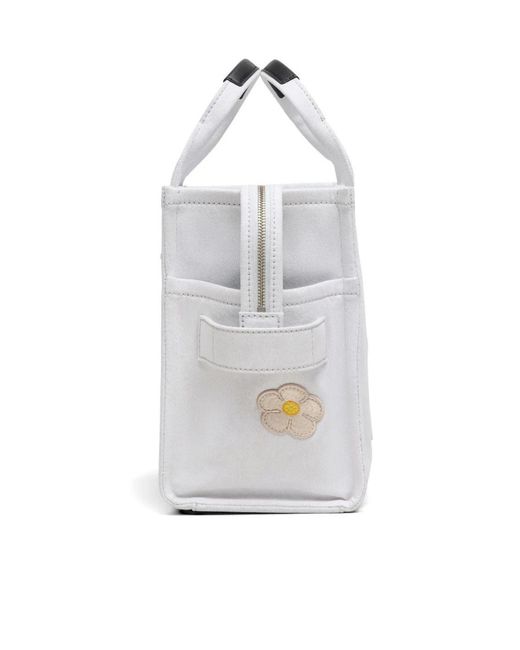 Marc Jacobs Blue The Camp Patchwork Denim Medium Tote Bag
