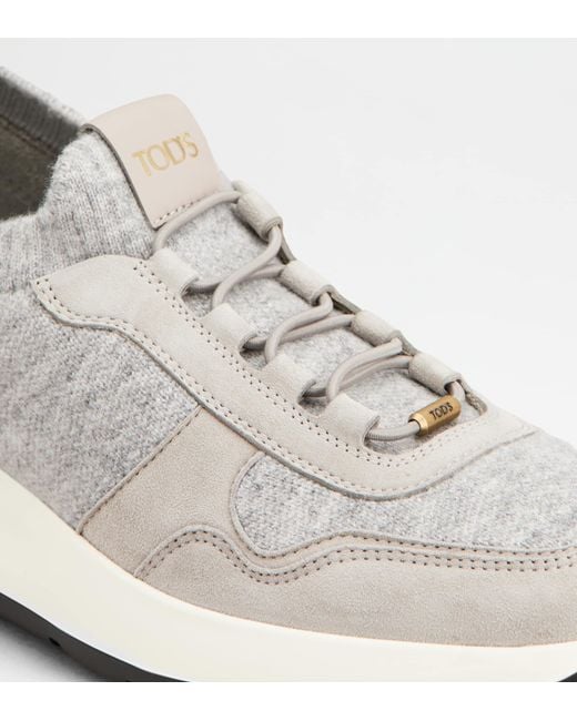 Tod's White Dot Socks Sneakers