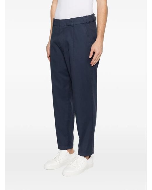 Eleventy Blue Elasticated-Waist Trousers for men