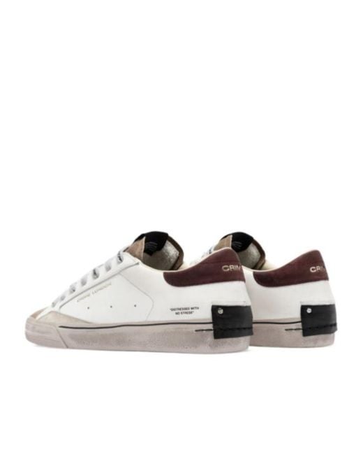 Crime London White Distressed 2.0 Mulberry for men