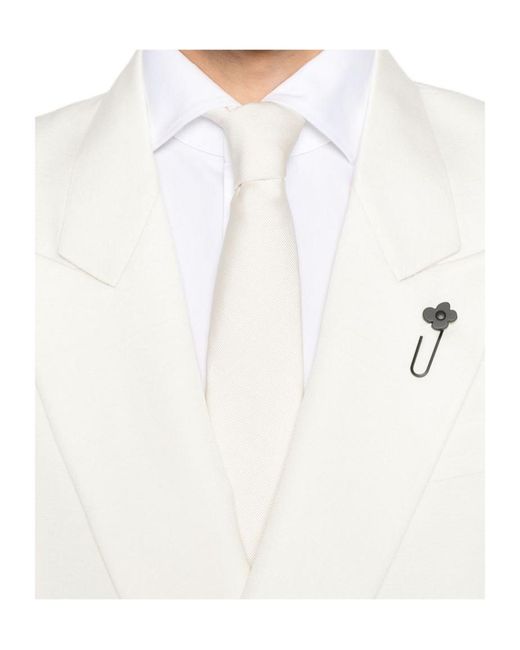 Lardini White Attitude Blazer for men