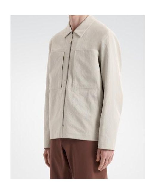 Arc'teryx White Mionn Softshell Overshirt for men