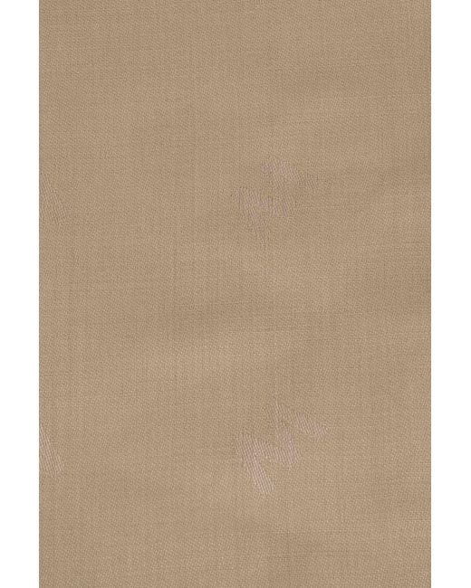 Weekend by Maxmara Natural Cedro Jacquard Fringe Scarf
