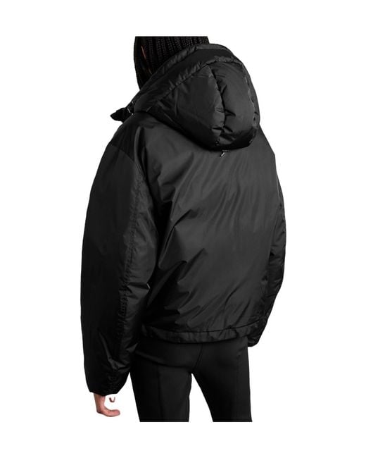 Aztech Mountain Black Hooded Padded Plaid Down Ski Jacket