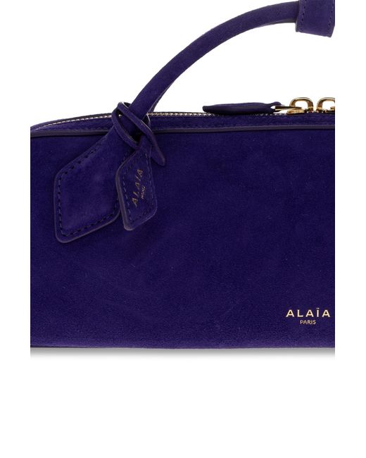 Alaïa Blue Teckel Zippered Tote