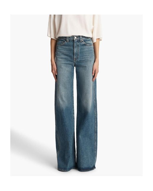 Khaite Blue Dane Stretched Jeans