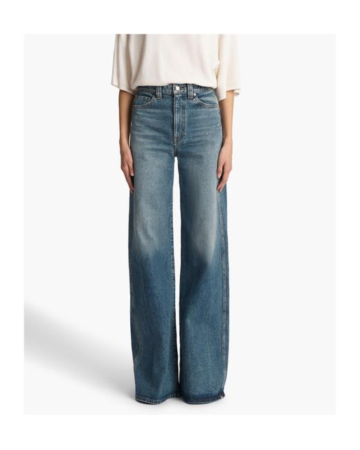 Khaite Blue Dane Stretched Jeans