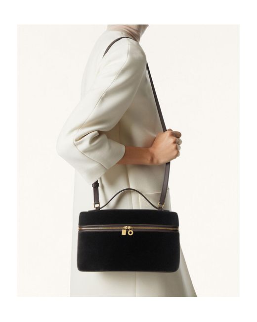 Loro Piana Black Extra Pocket L27 Shoulder Bag