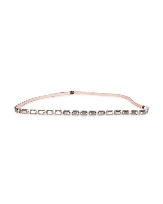 Max Mara White Mxafumante Jewel-Detail Belt