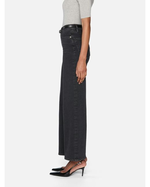 FRAME Black Le Slim Palazzo Jeans