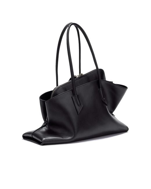 The Attico Black The La Passeggiata Medium Tote Bag