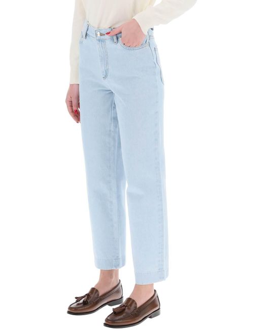 A.P.C. Blue Cropped Jeans