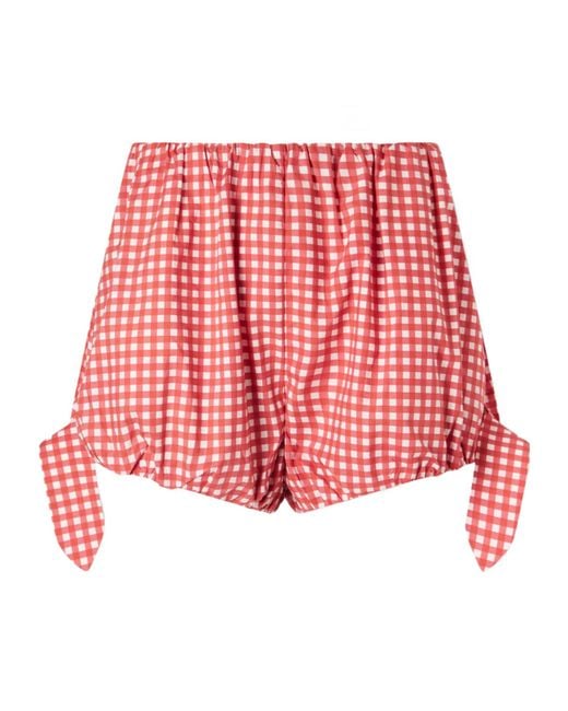 Posse Red Plaid Shorts