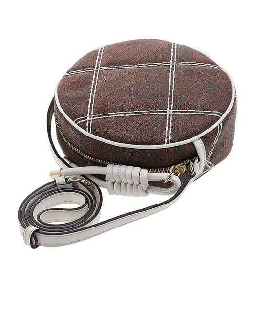 Etro Brown Logo Cross-Body Bag