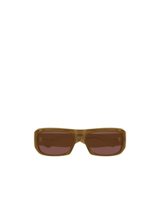 Saint Laurent Brown Eyewear Rectangular Frame Sunglasses for men