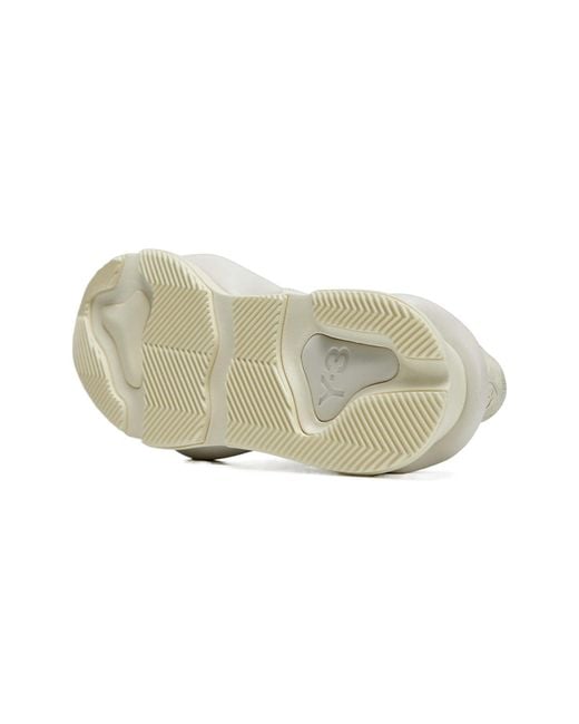 Y-3 White Kaiwa Lace-Up Sneakers for men