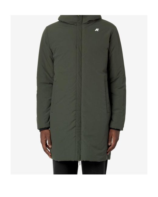 K-Way Green Reversible Hooded Jacket