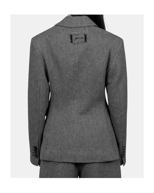 Ganni Gray Suiting Blazer