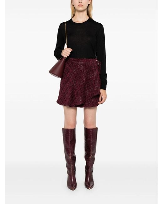 P.A.R.O.S.H. Black Fine-Knit Wool Blend Jumper