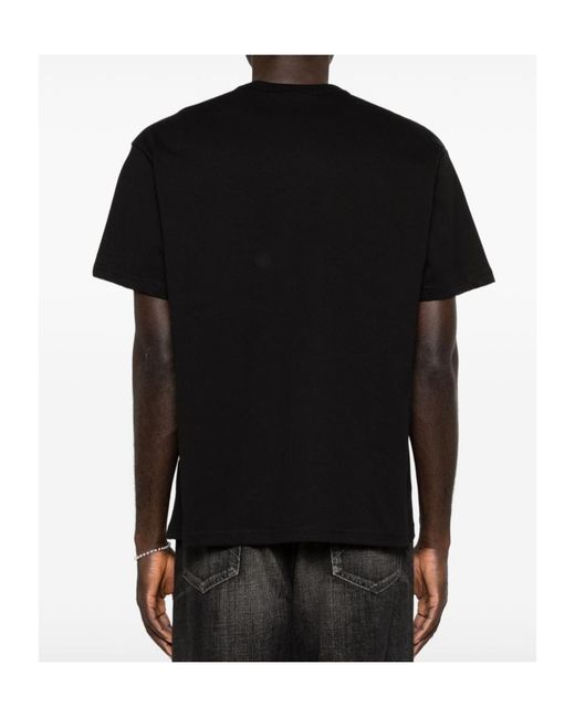 Versace Jeans Black Couture Logo Patch T-Shirt for men