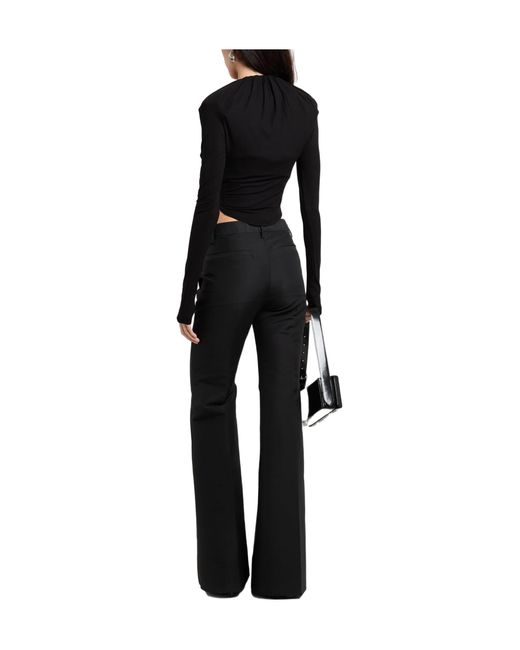 Jacquemus Black Stretch Solid Knit Sweater