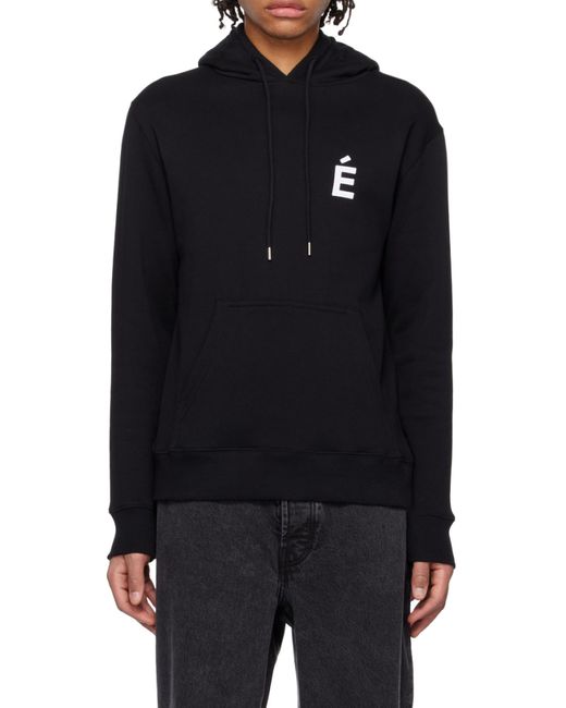 Etudes Studio Blue Logo-Print Pullover Hoodie for men