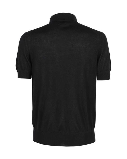 Tom Ford Black Logo Polo Shirt for men