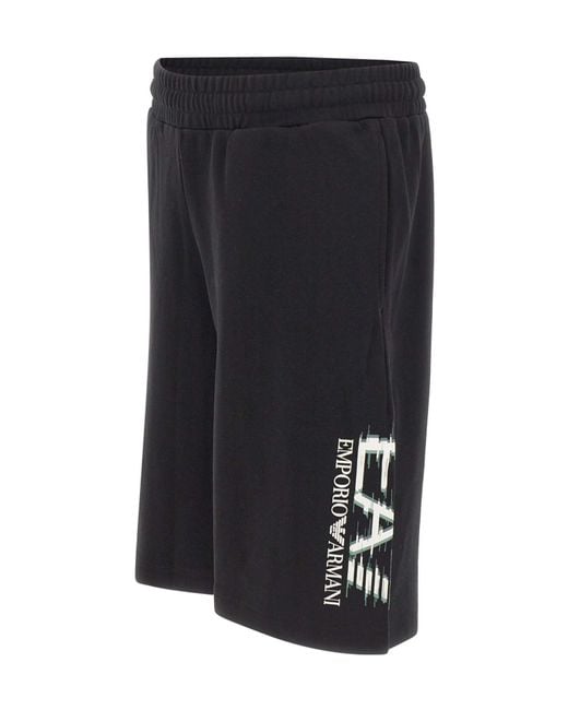 EA7 Blue Visibility Logo Shorts for men