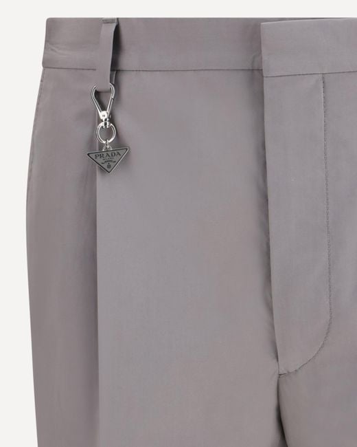 Prada Gray Regular Trouser for men