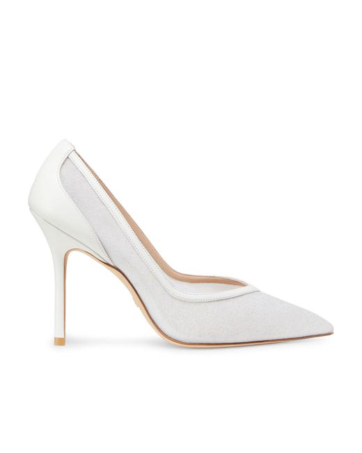 Stuart Weitzman White Eva 100Mm Pumps