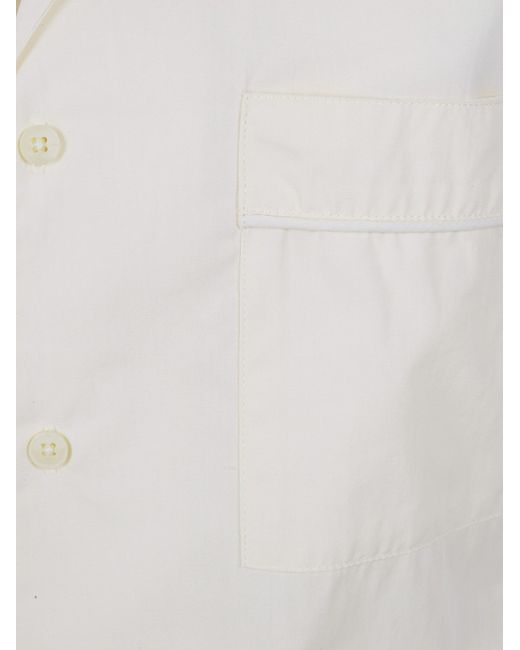 Entire studios White Boxy Short-Sleeve Shirt
