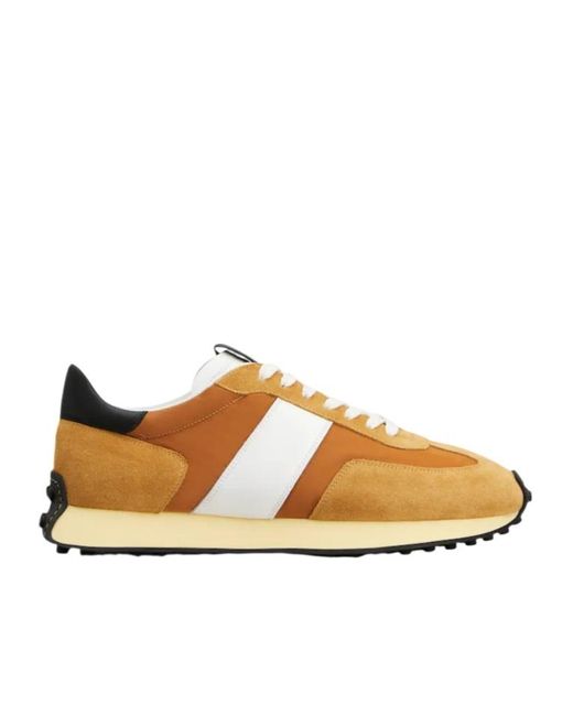 Tod's Brown Round-Toe Sneakers for men