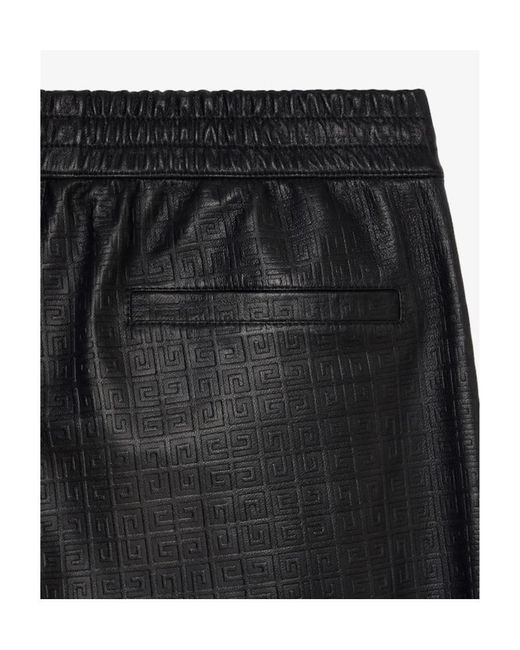 Givenchy Black 4G Embossed Pants for men