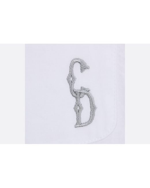 Dior White Cd Interlaced Shirt for men