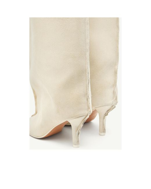 MM6 by Maison Margiela White Anatomic Tube Boots