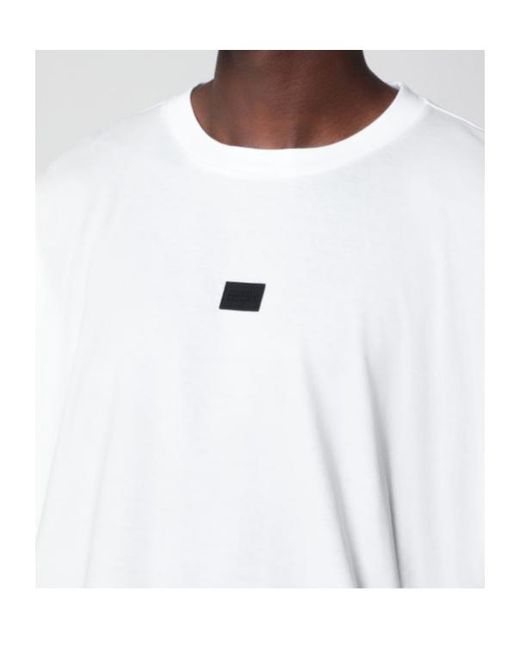 MM6 by Maison Margiela White Short-Sleeved T-Shirt for men