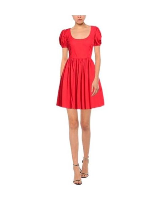 Dolce & Gabbana Red Mini Dress Cotton