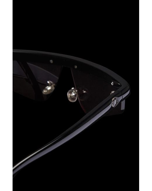 Moncler Black Orizon Rectangular Sunglasses for men