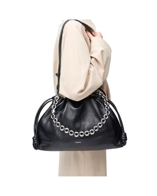 Loewe Black Flamenco Large Purse