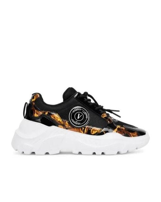 Versace Jeans Black Lace-Up Casual Shoes