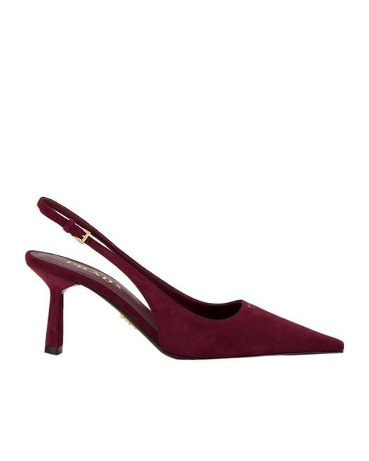 Prada Purple Pointed-Toe High Heels