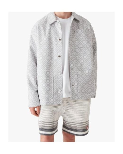 Casablanca White Monogram Workwear Jacket for men