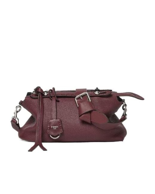 Fendi Purple By The Way Selleria Two-Toned Medium Tote Bag