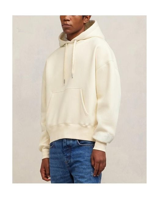 AMI Natural Long-Sleeved Drawstring Hoodie for men