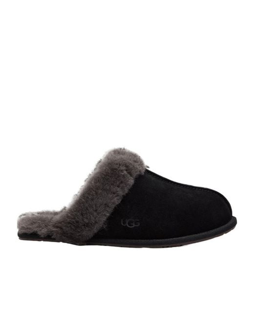 Ugg Black Scuffette Ii Suede Slippers
