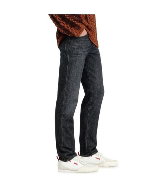 DIESEL Gray D-Finitive Tapered-Leg Jeans for men