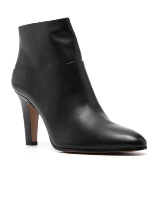Chloé Black Leather Ankle Boots