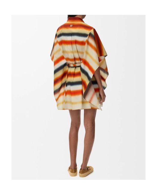 Loewe Orange Striped Dress