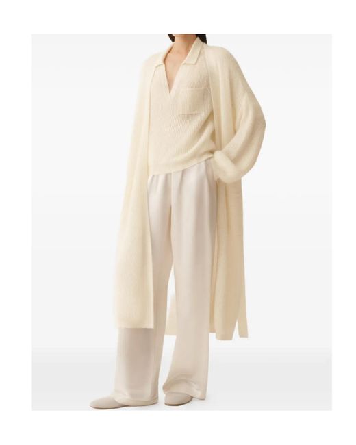 Fabiana Filippi Natural Long Cardigan